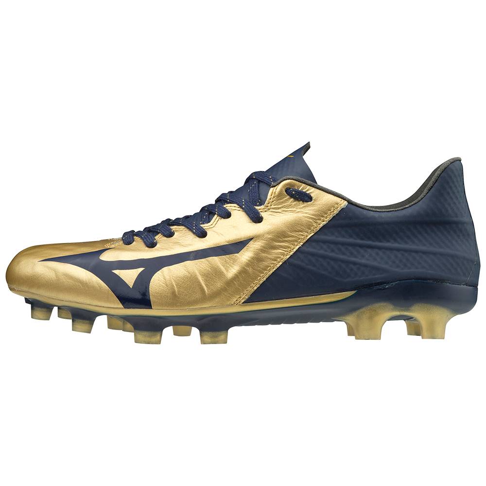 Mizuno Rebula III Japan Férfi Focicipő Arany/Sötétkék CZH754906